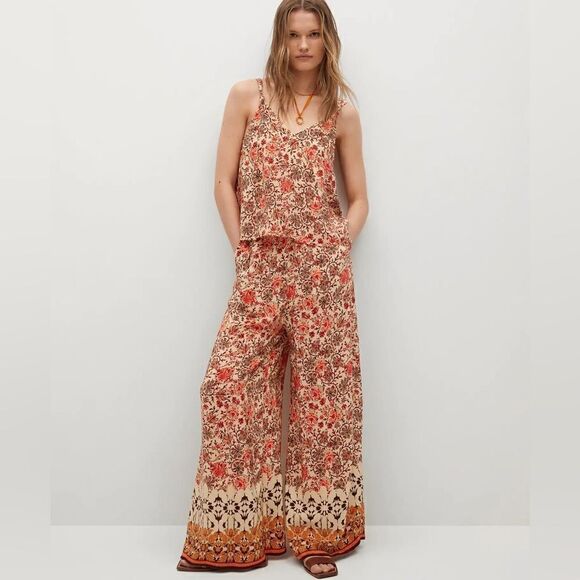 Mango Viscose Co-Ord Set Top and Pants New - Picture 13 of 14